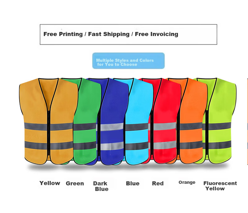 George Barton Reflective Vest Construction Safety Vest Traffic Engineering Breathable Inspection Reflective Workwear Multi-Pocket Fluorescent Yellow 3XL【Beijing Warehouse Next Day Delivery】Same Day Sh 11