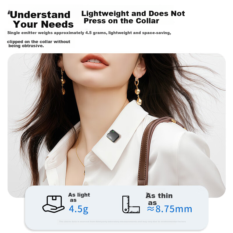 Aigo S31 Wireless Lavalier Microphone Live Streaming Recording Outdoor Short Video Douyin K-Song Mic AI Noise Reduction Mini Mic Charging Case Version One-to-Two New Product