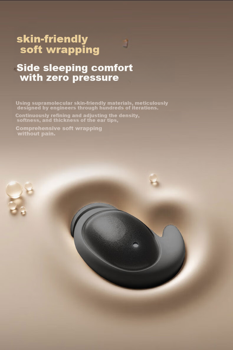 Yinwangsi Sleep Headphones - Pain-Free Side Sleep Bluetooth Earbuds, Ear-Friendly Noise Cancelling Earplugs for Sleeping, Ultra Sound Isolation, No Sound Leakage 9