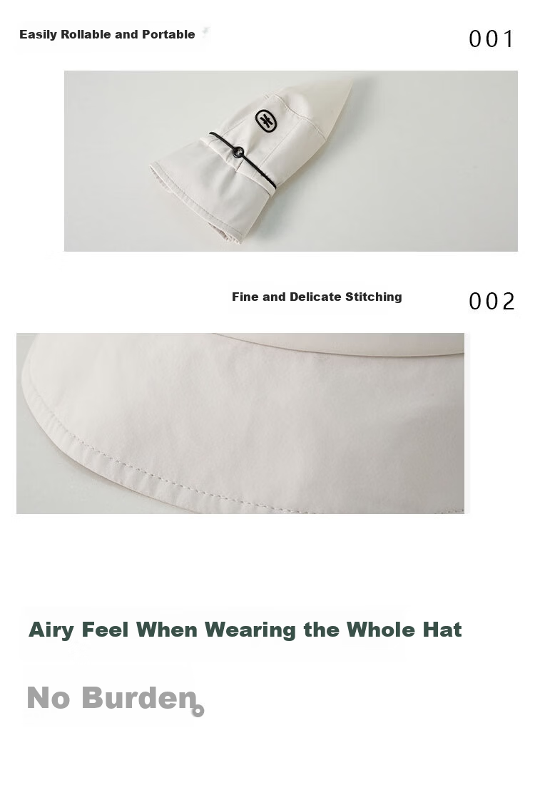 Zhenxiang Men's Solid Color Simple Versatile Bucket Hat Sun Protection UV Protection Summer Spring P1179 9