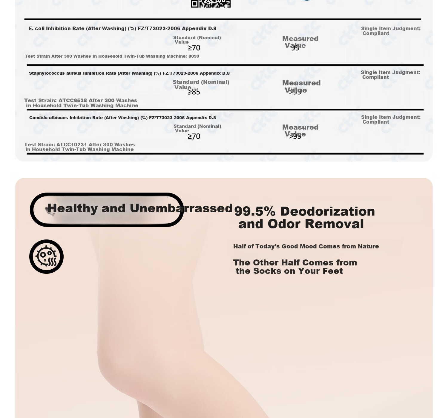 Yottoy Striped Yoga Socks Pilates Non-Slip Professional Women's Indoor Mid-Calf Five-Toe Sports Socks 2026 New Gray 4