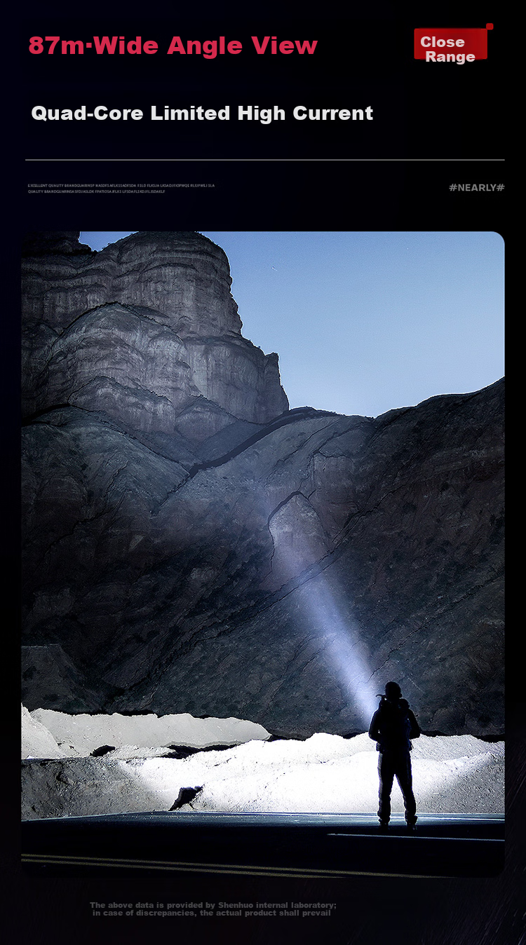 SupFire L26-36W Flashlight, High Brightness, Rechargeable, Compact, Long-Range, Ultra-Long Battery Life, Super Bright, for Home And Outdoor Use, Emergency Light 9
