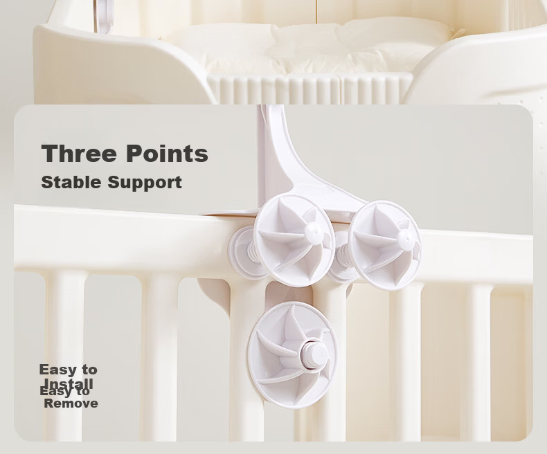 Babypods Newborn Crib Mobile Baby Gift Set Soothing Toy 0-6 Months Rotating Plush Doll First Birthday Present 16