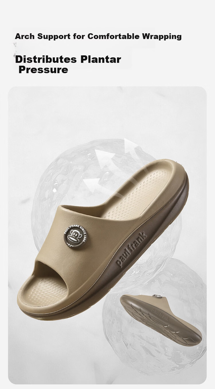 Paul Frank Lightweight Soft Elastic Indoor Home Slippers Thick Sole Bathroom Shower Sandals Lotus Pink Size 38-39 PF659 3