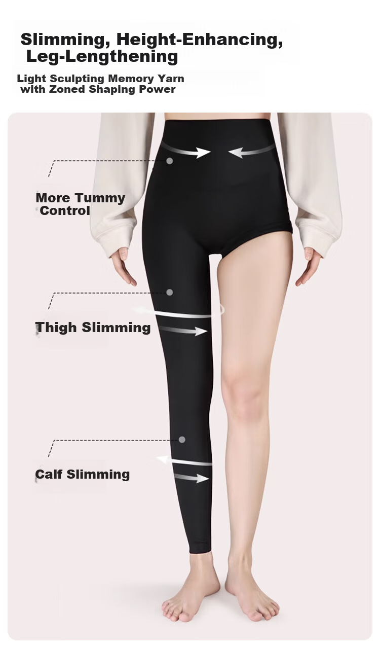 MiiOW Shark Leggings for Women, 2025 New Style, Thick Fleece-Lined, for Outer Wear, Autumn And Winter, Butt-Lifting, Slightly Elastic Yoga Pants 6
