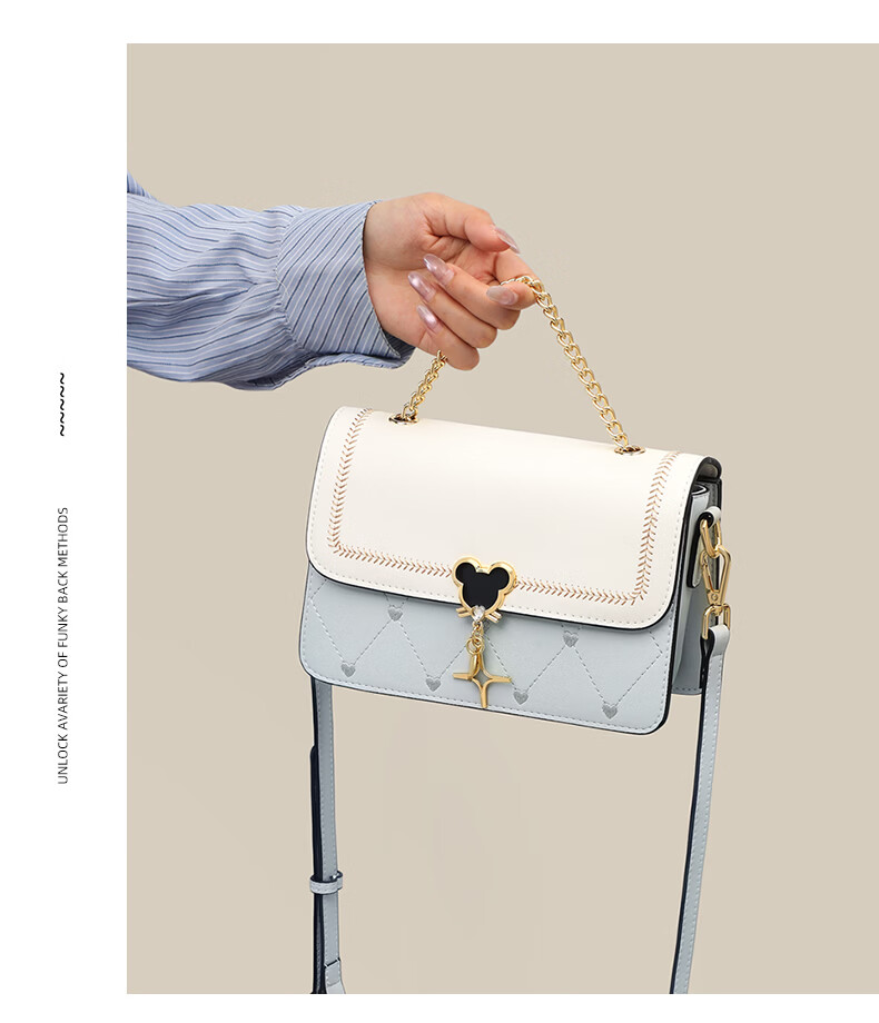 Love Sea Cowhide Leather Women's Shoulder Bag Crossbody Bag Trendy Underarm Bag Boutique Birthday Gift High-End Feel for Girlfriend Wife 22