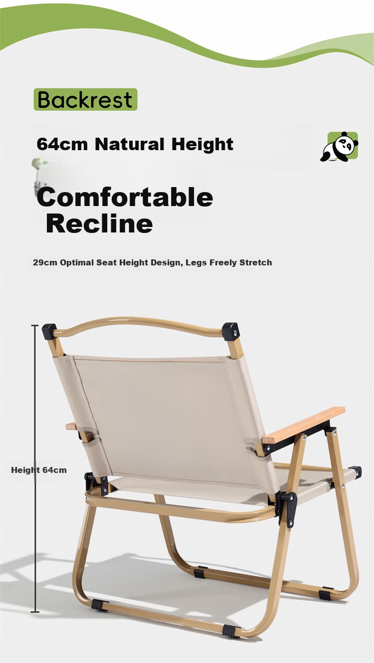 CAMEL Outdoor Camping Folding Chair Portable Backrest Sketching Camping Fishing Stool Kemit Chair 7586Q 4