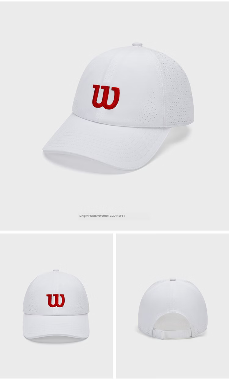 Wilson New Unisex Lightweight Breathable Tennis Baseball Cap 2