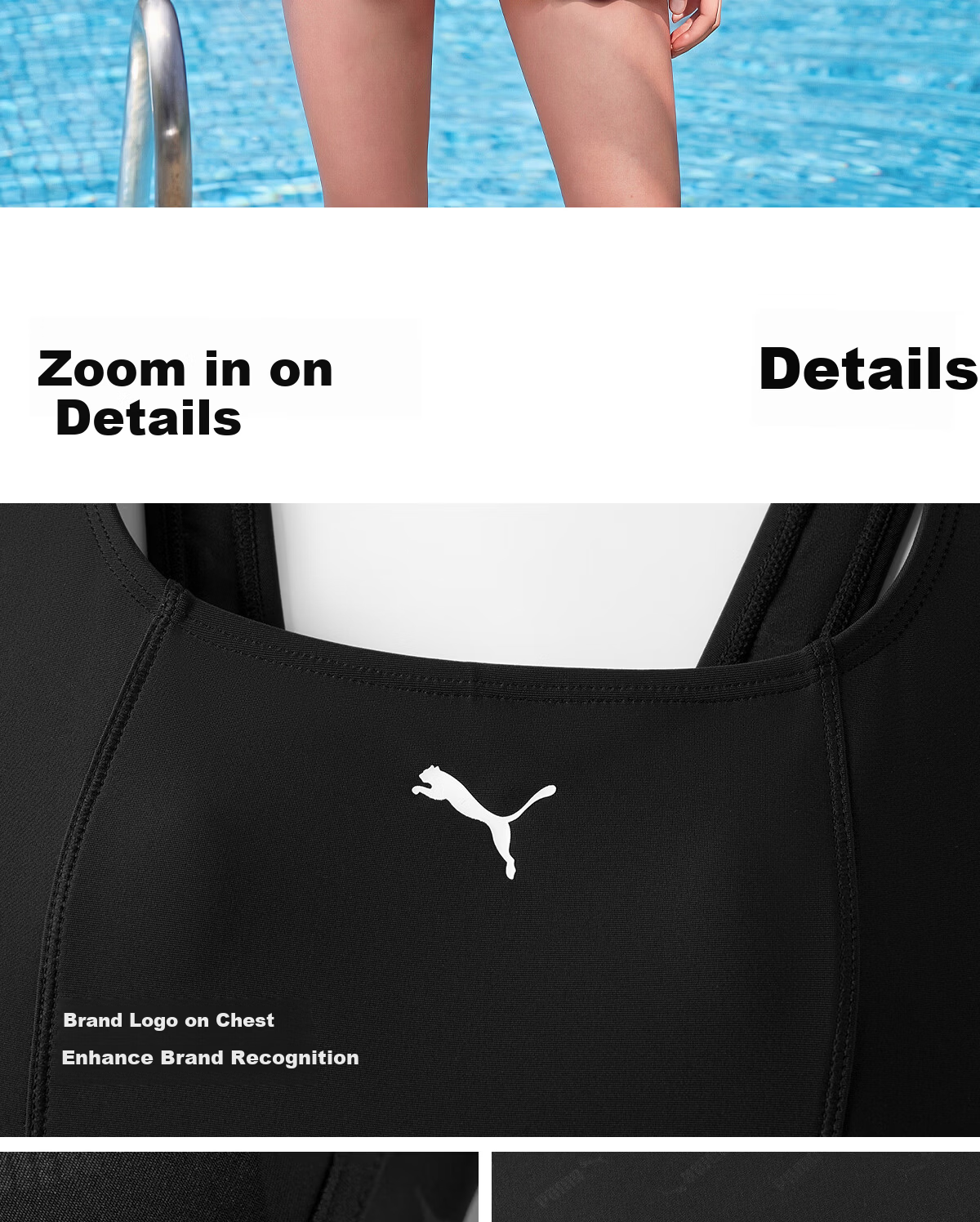 PUMA Women's One-Piece Skirted Swimsuit High-Waist Tummy Control Slimming Swimwear for Hot Springs Vacation Beach 28