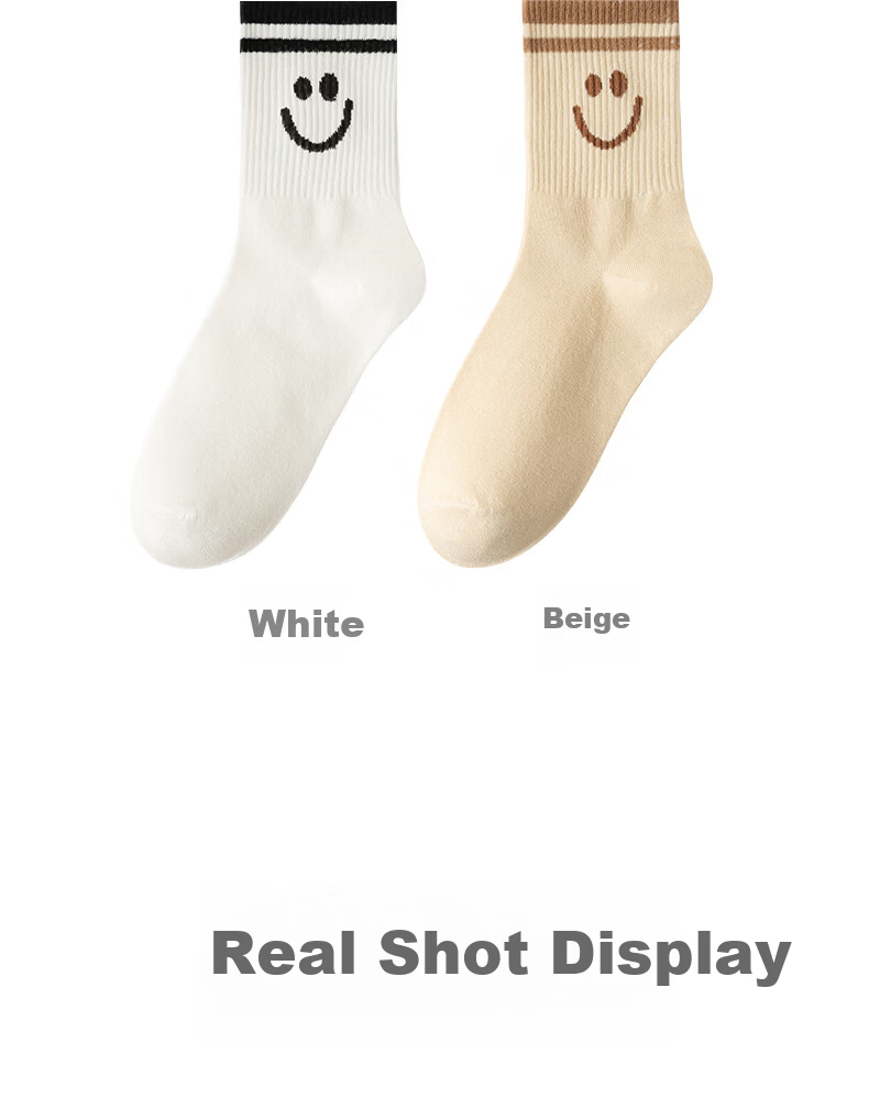 Cotton Full Women's Socks 100% Pure Cotton Antibacterial Odor-Resistant Mid-Calf Breathable Maillard Spring Autumn Long Socks 6 Pairs 4