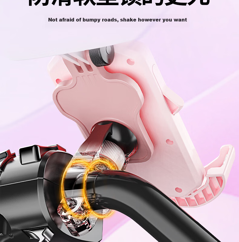 ACRUNU Bicycle Phone Holder Multifunctional Shockproof Navigation Mount for Delivery Riders, Road, Mountain, and Electric Bikes 6