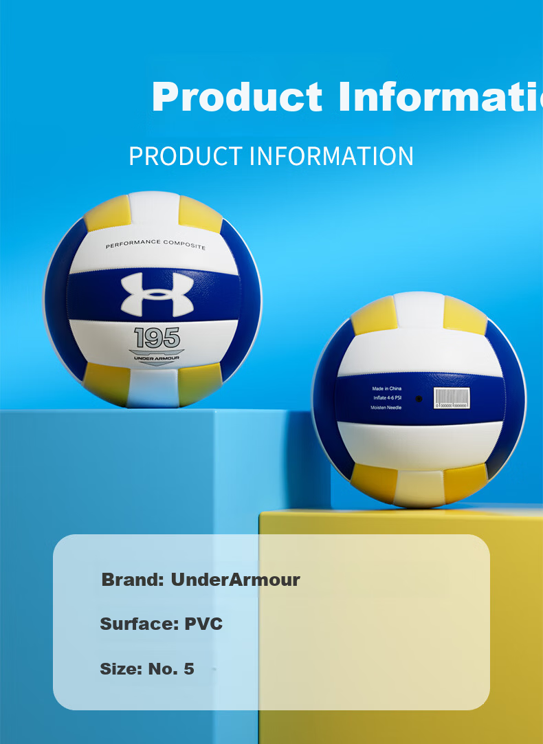 Under Armour Volleyball [Middle School Exam Training] Junior High School Student Official Match Sports Class Physical Test Adult Children Soft and Hard No. 5 6