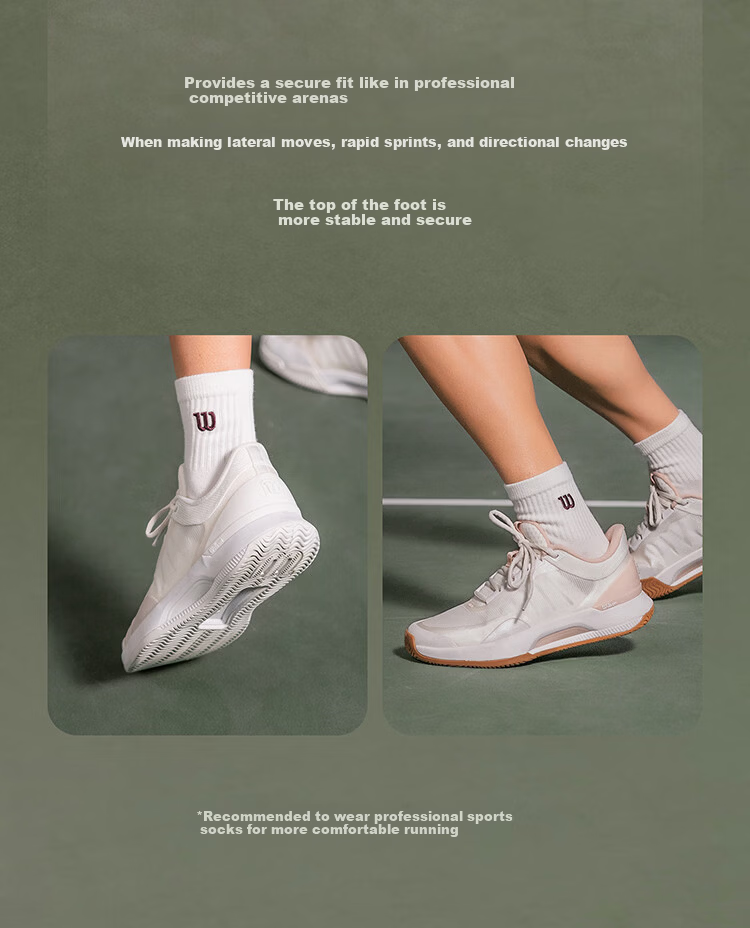 Wilson Intrigue Tour Women's Durable Shock-Absorbing Comfortable Professional Tennis Shoes 3