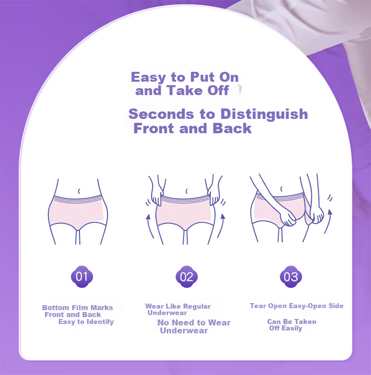 Tutumian Sleep Pants XL Large Size 12 Pairs, Panty-Style Sanitary Napkins, Safety Shorts, Student Night Use, Self-Operated Product Upgrade, Random Delivery 11
