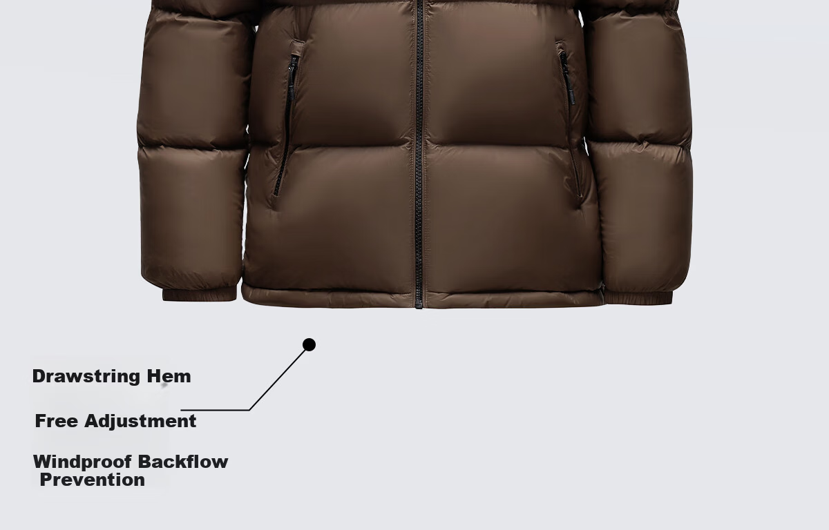 CAMEL Outdoor Down Jacket Winter Thickened Warm Unisex Windproof Graphene Puffer Coat 26