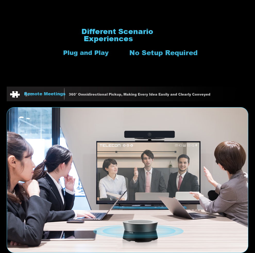 Hamedal A11 Video Conference Microphone All-Directional Audio Video Microphone Speaker Integrated Pickup Amplifier USB Desktop Office Meeting System Device 12