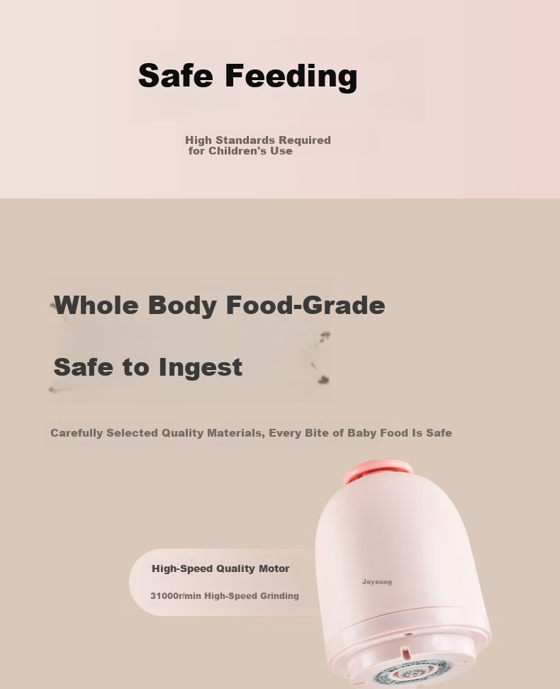 Joyoung Baby Food Processor Small Multifunctional Puree Blender Baby Cooking Machine Meat Grinder 300ML High Borosilicate Glass S3-LA165 3