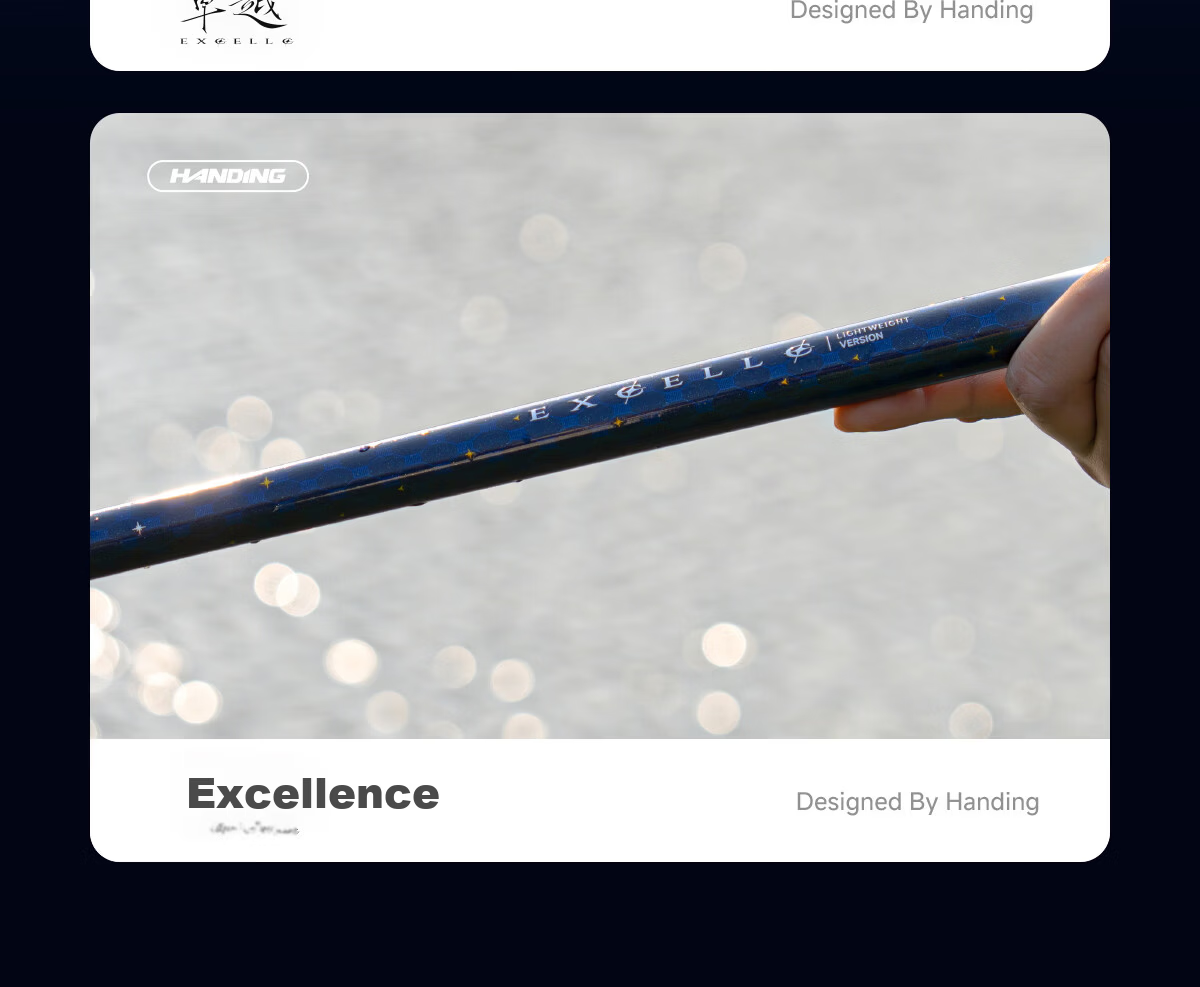 Handing Excellence Small Composite Fishing Rod Ultra-Light Hard Carbon Hand Pole 9m 19