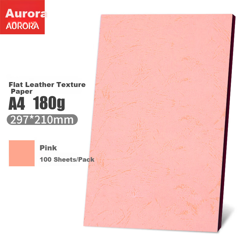AURORA Green 180g A3++ Flat Grain Paper Glue Binding Machine Binding Cover Document Book Archive Cover Binding Paper 297x460mm 100 Sheets AG180-A3++