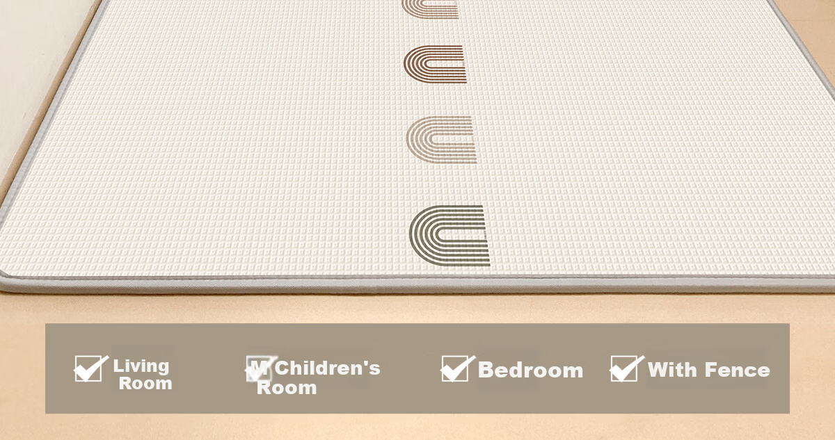 Beiyi Baby Thickened Crawling Mat Infant Crawling Pad XPE Non-Formamide Whole Mat - 120*180*2.5cm - Rainbow 33