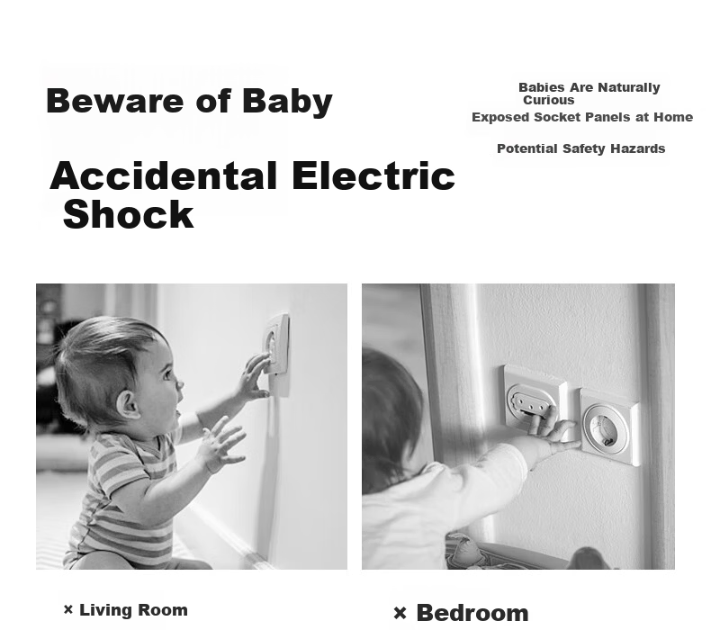 Betis Socket Protective Covers Child Safety Electric Shock Prevention Plugs Baby Outlet Caps Power Set Infant Protection Cream White 24 Pieces 3