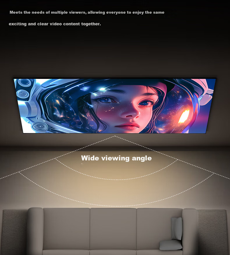 JINGMI Heavy-Duty New 80-Inch Ultra-Thin High-Brightness Frame Screen K1S TPU Material HD White Quick-Install No-Drill Narrow-Edge Wall-Mounted Projection Screen 10