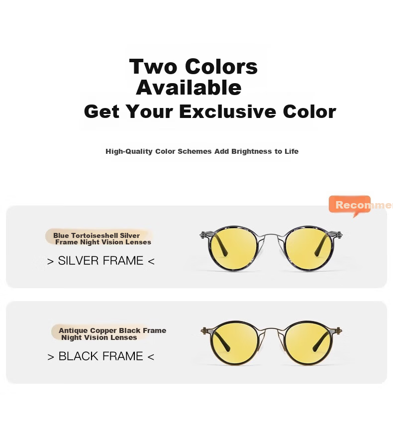 ZUOSEN Night Vision Glasses for Driving, Anti-Glare Polarized Glasses for Men, Nighttime Driving, Anti-High Beam 24