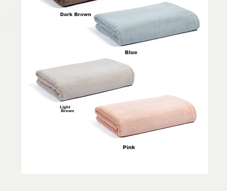 MUJI Bath Towel A-Class Skin-Friendly Soft Absorbent Quick-Dry Thickened Lint-Resistant Unisex Large Bath Towel Gray 430g 13