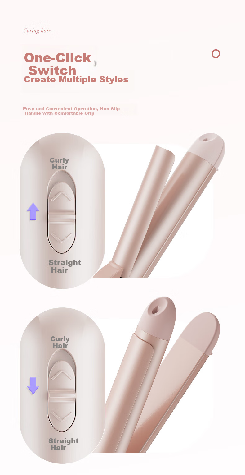 CONFU 32mm Electric Curling Iron V1 Purple - Constant Temperature Hair Curler, Heat Protection, Voluminous Large Waves, Anti-Scald Lazy Styling Tool, Korean Style Big Curl Hair Curler, Birthday Gift 3