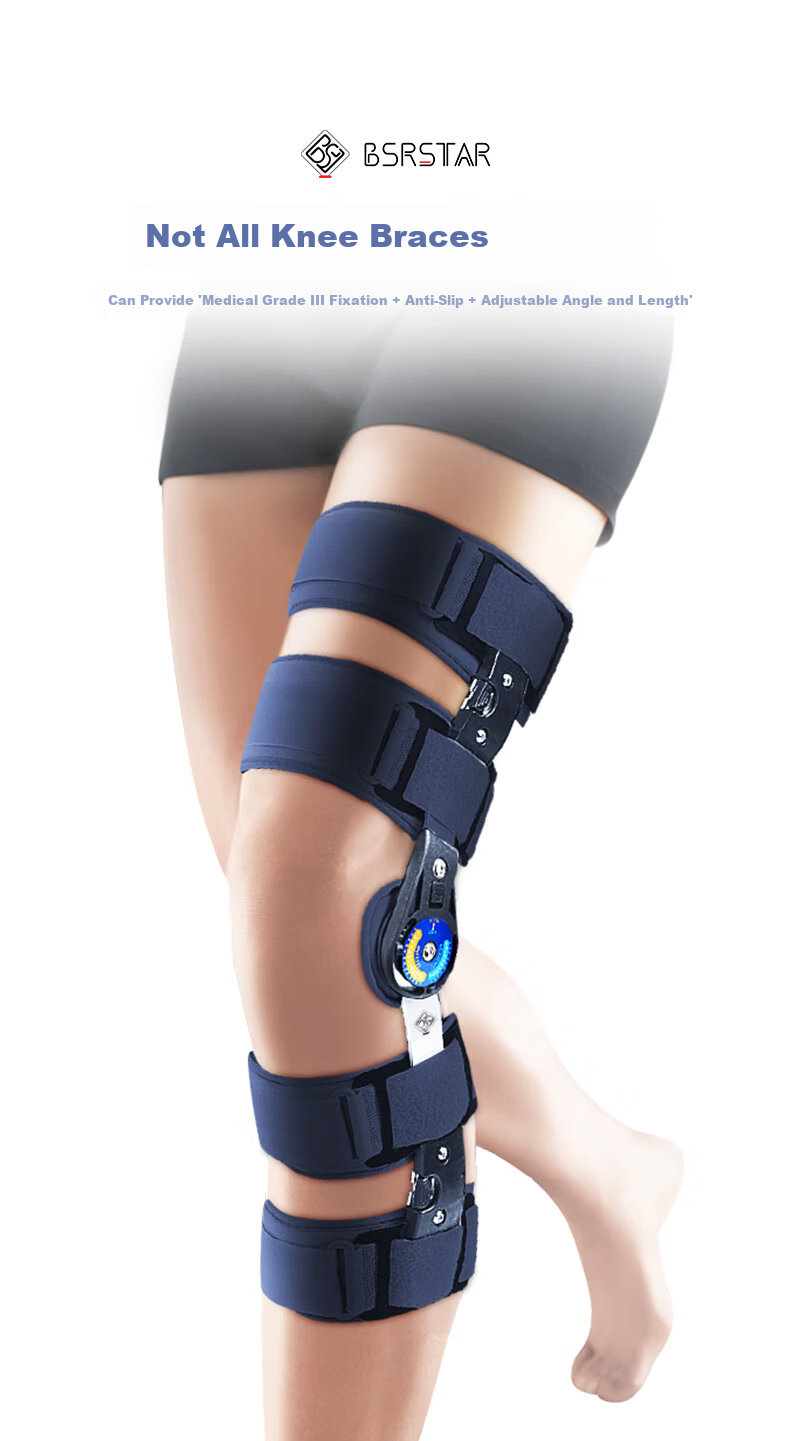 Baisrui Knee Joint Support Brace Medical Knee Brace for Meniscus Injury Adjustable Professional Knee Support 2