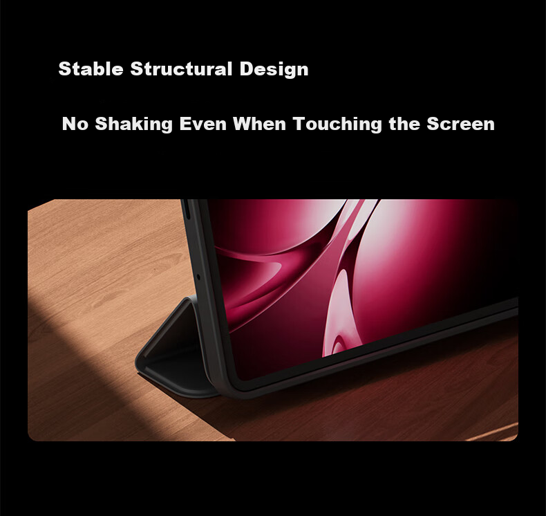 Kustar Compatible with Xiaomi Redmi K Pad 2 8.8-inch Magnetic Transparent Acrylic Shockproof Tablet Case with Pen Slot Black 12