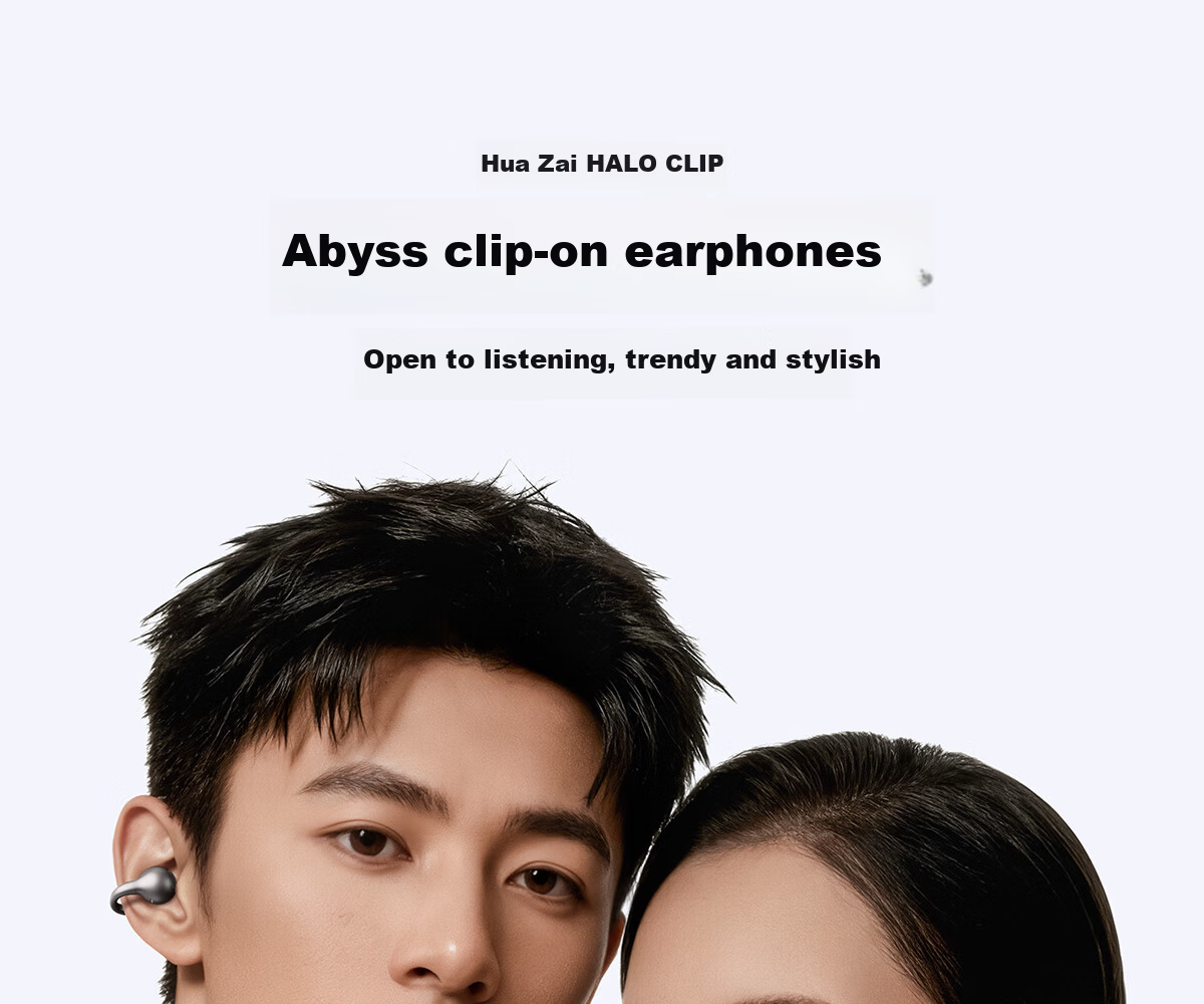 EDIFIER Halo Clip Abyss Clip-On Bluetooth Earphones Open-Ear Bluetooth Earphones RGB Lighting Long Battery Life Low Latency Compatible with Apple Huawei Xiaomi Phantom Silver 1