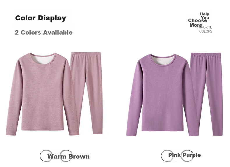 Yiershuang [Thickened Cashmere and Silk] Women's Thermal Underwear Set 7A Antibacterial and Mite-Resistant 9