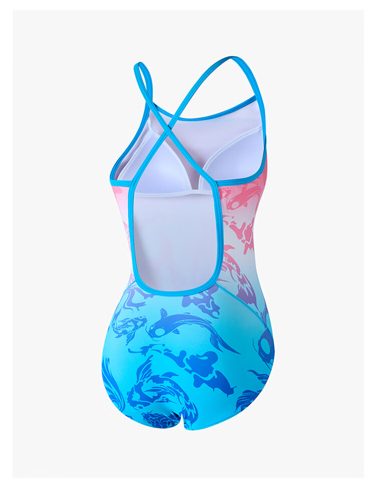 ANTA Zhang Yufei Edition Women's Competitive Racing Swimwear Training Triangle One-Piece Slim Backless Pink M 20