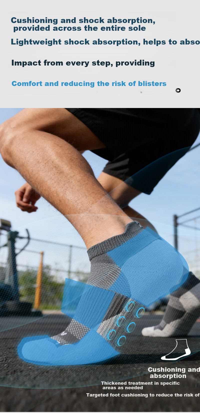 ALPINT MOUNTAIN CoolMax Professional Marathon Running Socks Moisture-Wicking Outdoor Sports Socks Trail Running Men 13