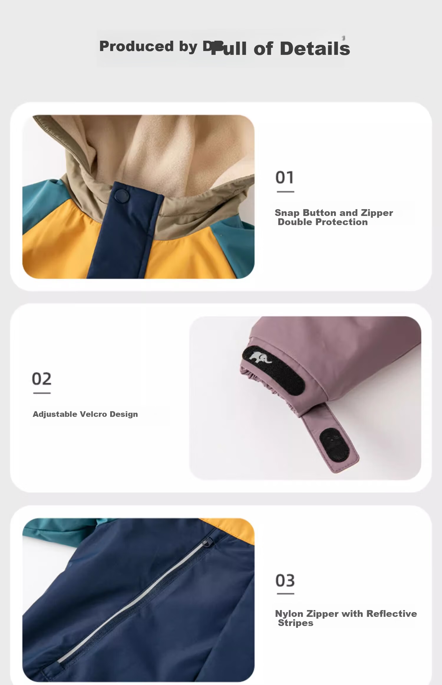 DAVE & BELLA Kids Windproof Jacket Autumn Fleece Lined Outdoor Coat for Boys and Girls Toddler Baby Children's Clothing 11