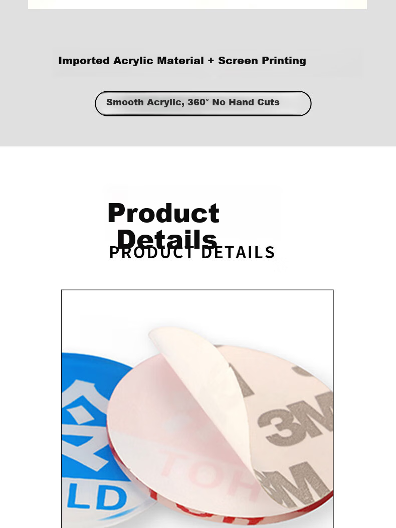 Yiju Changning Acrylic Hot and Cold Indicator Sign Sticker Hotel Faucet Reminder 5x5cm 5 Pairs Pack 2