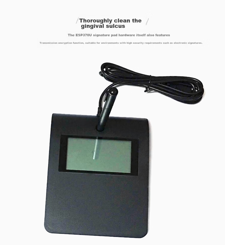 Hanvon Electronic Signature Screen ESP370U Handwriting Pad Signature Original Pen Stroke Preservation Signature Digitizer Supports Secondary Development 7