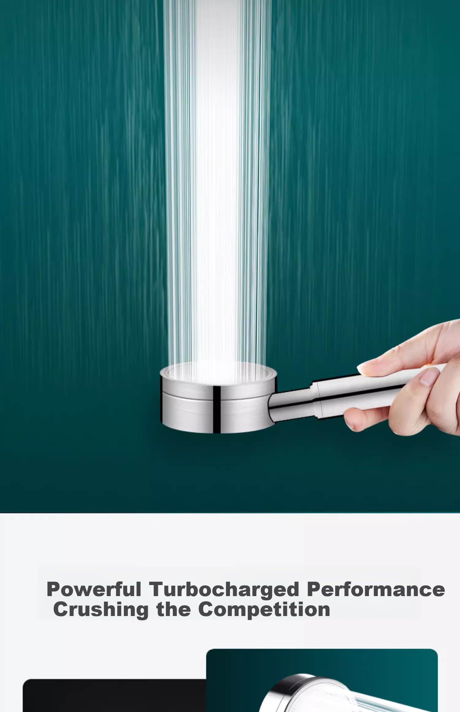 Canbo [Top Seller] Pressurized Shower Head 304 Stainless Steel Handheld Shower Set for Home Bathing 5