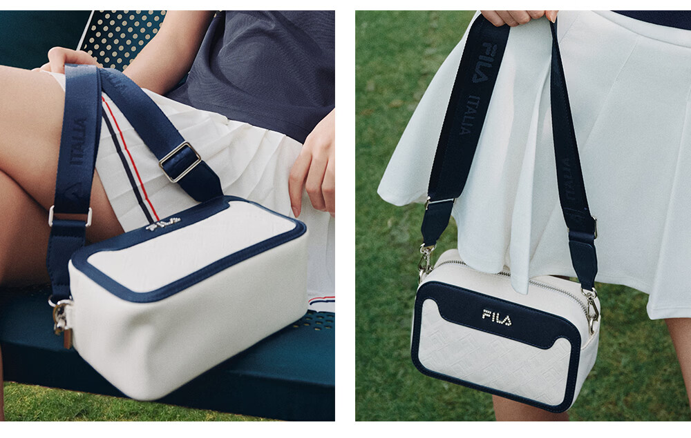 FILA Official Women's Shoulder Bag 2026 Summer Fashion Casual Crossbody Small Square Bag 6