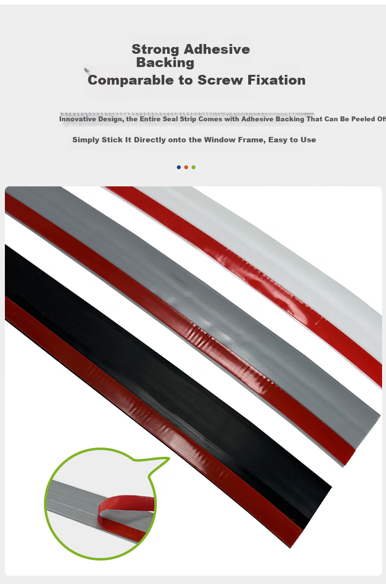 JiaDu Window Seal Strip Windproof Door and Window Gap Seal Strip Anti-Collision Window Insulation Soundproof Windproof Strip 6