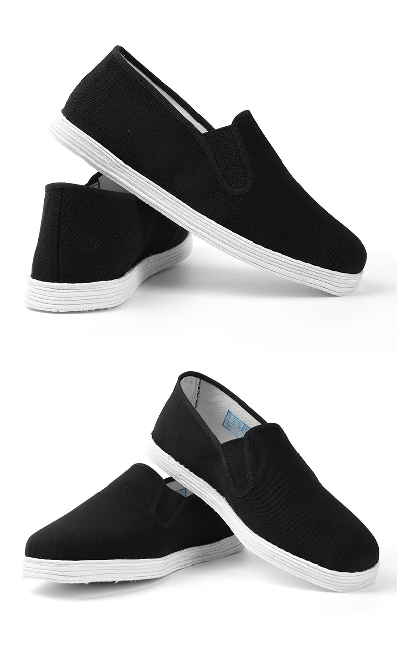 3514 Traditional Old Beijing Cloth Shoes Handmade Hemp Rope Layered Sole Spring Summer Breathable Comfortable Slip-On Work Shoes Men Size 41 10
