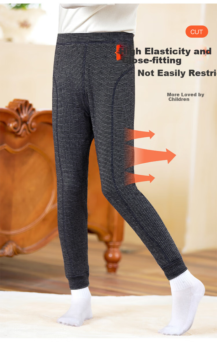 Yalu Children's Winter Thermal Fleece Thickened School Uniform Pants Silk Girls' Inner Wear Leggings 9