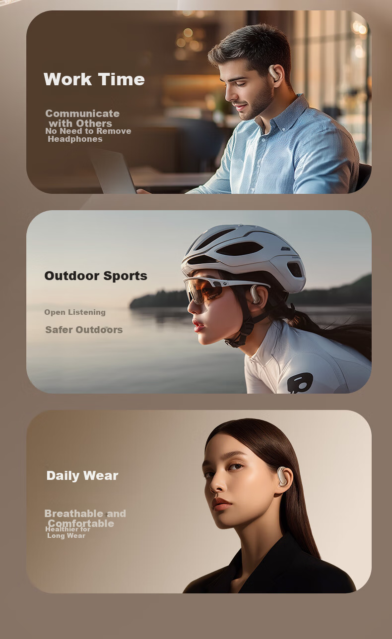 Niye Heavy-Duty New Arrival | Premium Bone Conduction Bluetooth Earphones, Open-Ear Wireless Sports Running Headset with Noise Cancellation and Long Battery Life, Christmas Edition 15