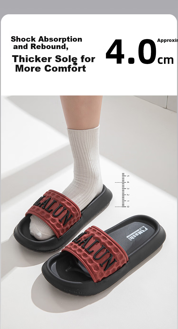 MashiMaro Unisex Thick-Soled Fashionable Slippers for Home, Bathroom, and Outdoor Wear 7