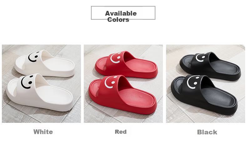 GUOLUOFEI Men's Summer Slippers Outdoor Indoor Home Bathroom Non-Slip Couple Slippers Women's Red Size 40-41 5