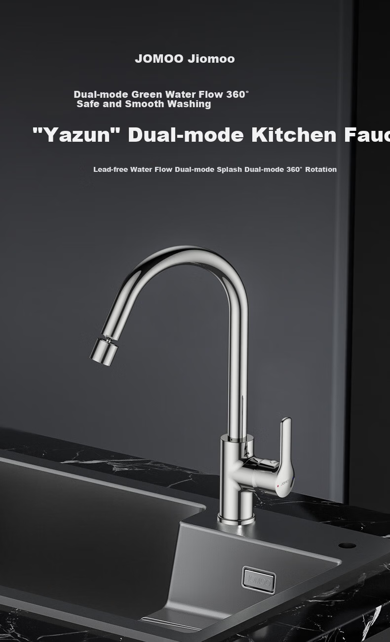 JOMOO Kitchen Faucet for Vegetable and Dish Washing Sink Dual Control Hot and Cold Water Tap 33230-385/1B-Z 2