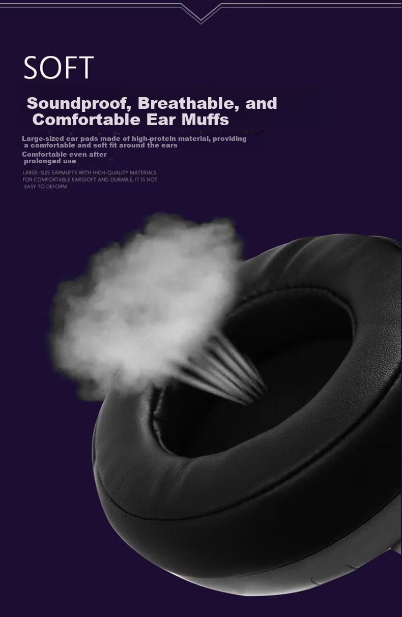 Jindun M08V Over-Ear Internet Cafe Gaming Headset 7.1 Surround Sound Wired Mic PUBG Positional Audio Wired Gaming Headphones with Inline Control 14