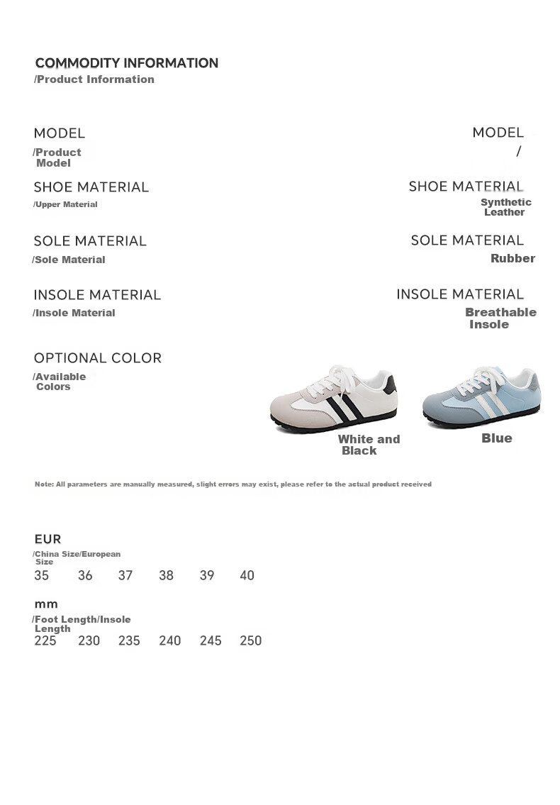 RENBEN Versatile Black German Trainer 2026 Spring Summer New Retro Casual Shoes Lightweight Student Campus Style Small Black Shoes 3