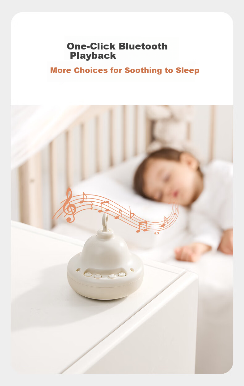 Babycare Newborn Crib Mobile Wind Chime Baby Crib Rattle Soothing Sleep Aid Birthday Gift Baby Hanging Rechargeable Toy 13